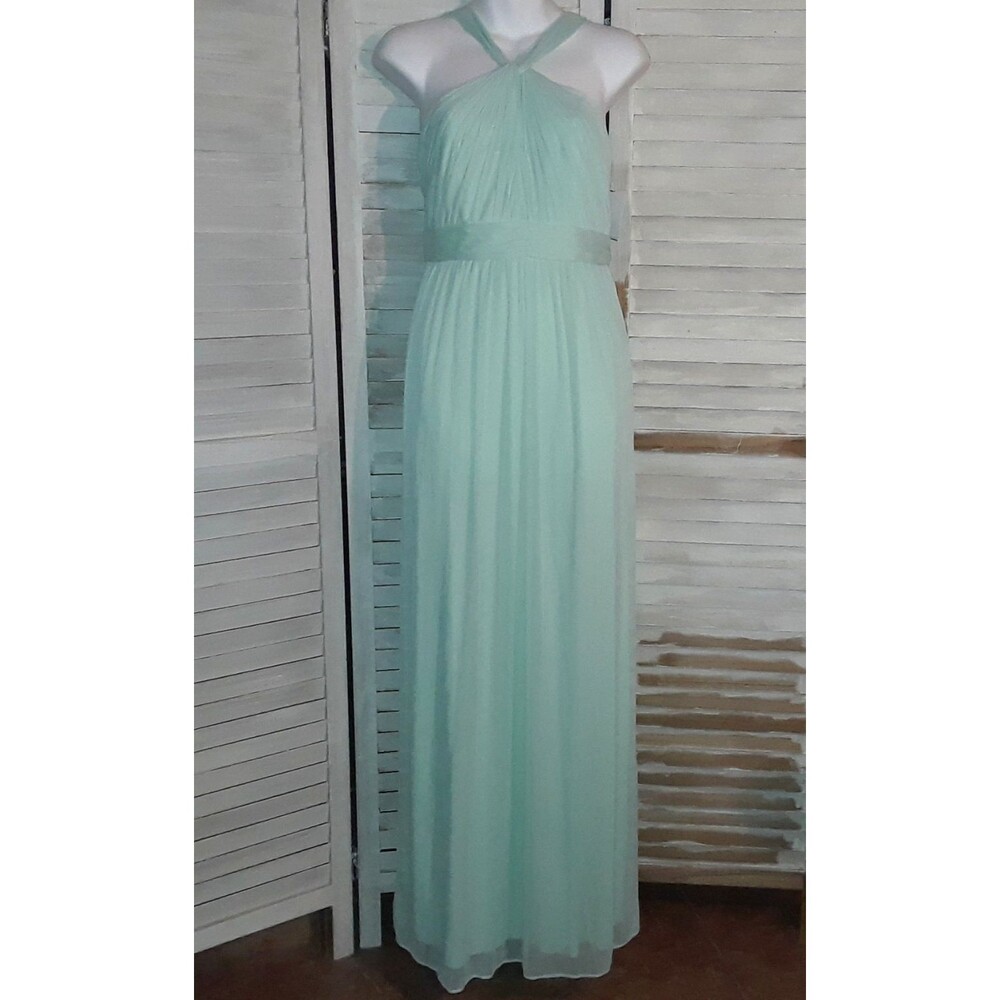 Davids Bridal Dress Size 16 Party Halter Bridesmaid Formal Lined